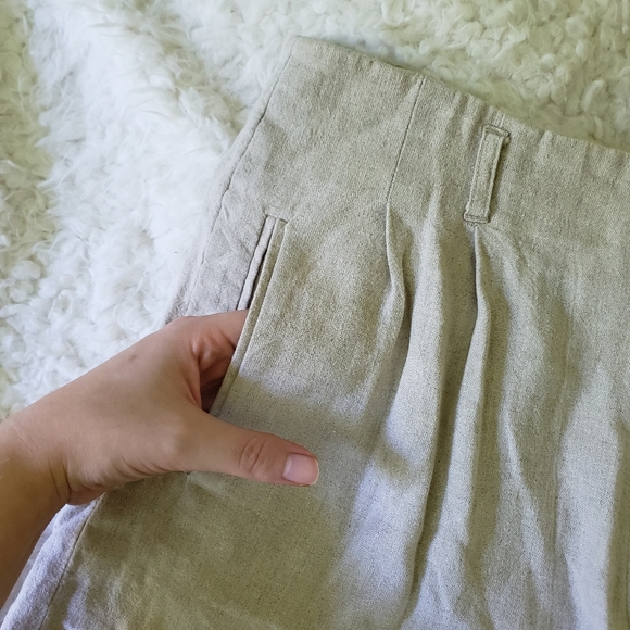 vintage paul harris design • linen shorts - Picture 3 of 10